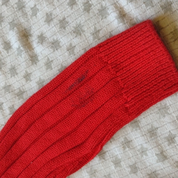 Soft, Ribbed, Bright Red Sweater - FREE with Purchase - Picture 5 of 5